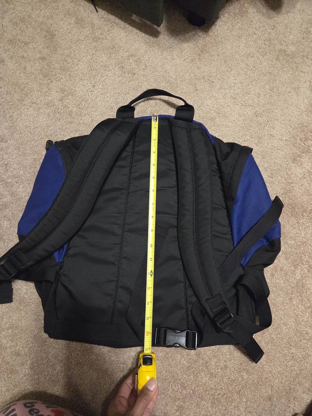 The North Face Tuolumne Backpack Blue & Black Outdoor School Travel Pack